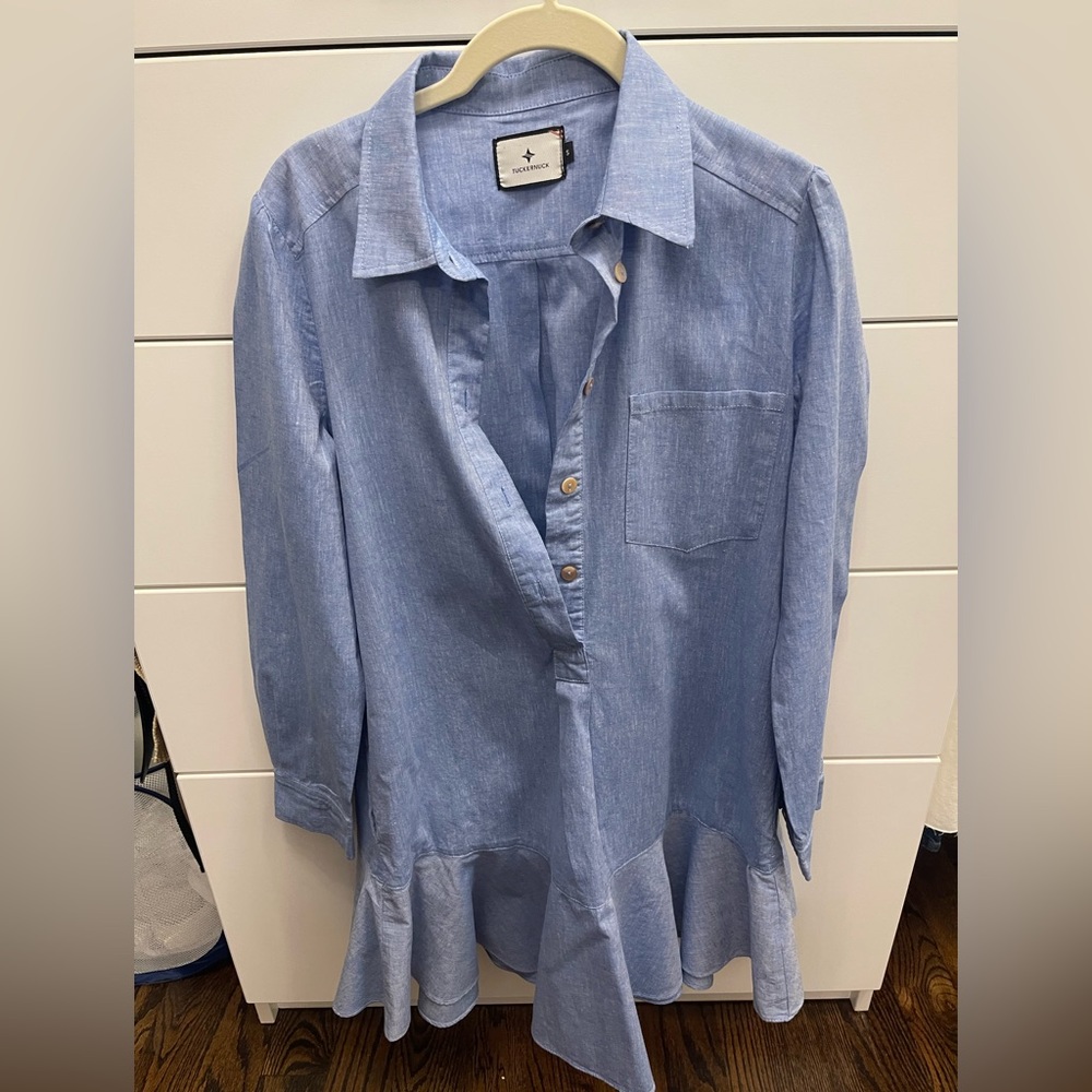 Tuckernuck chambray Callahan shirt dress size small